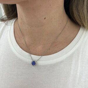 Vintage Tiffany & Co. Soleste Pendant Necklace | Tanzanite & Diamond | Platinum